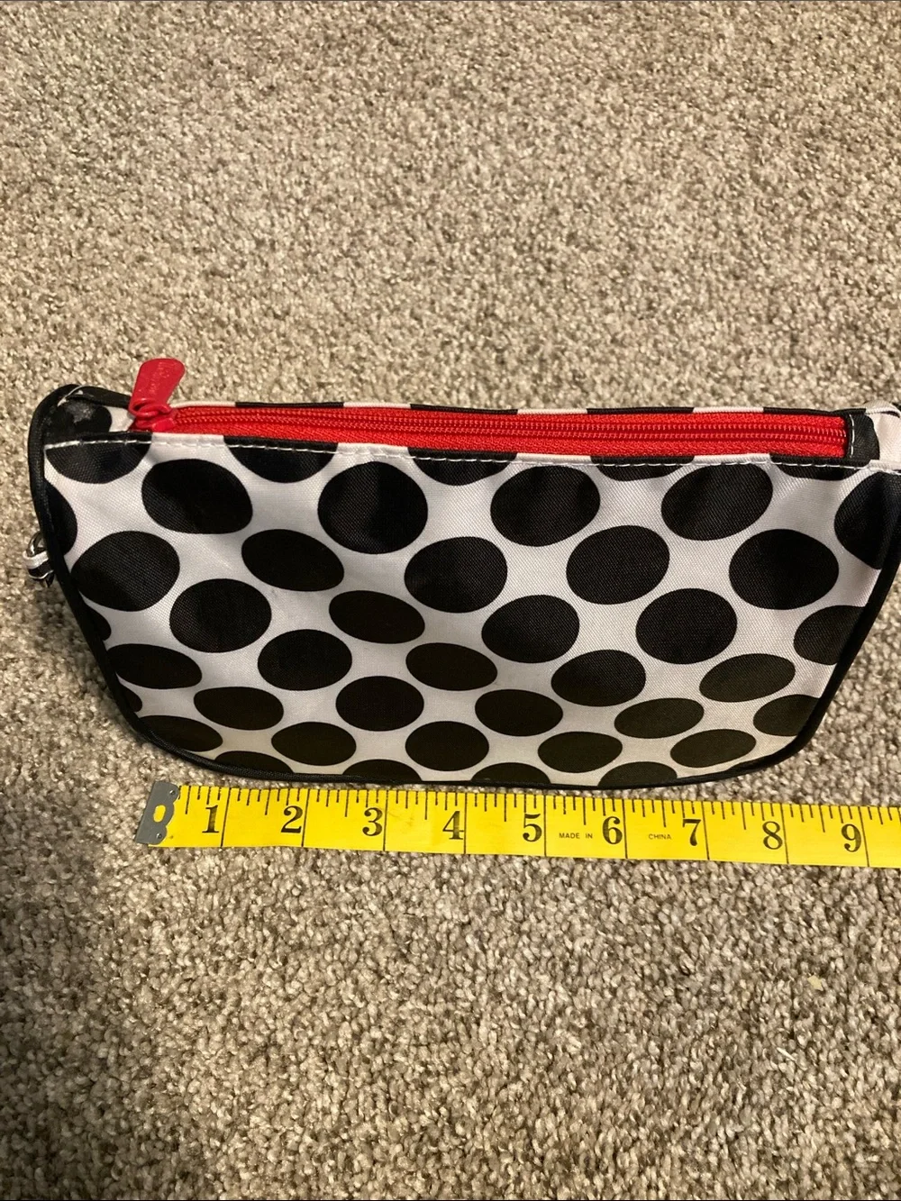 Thirtyone Black & White Polka Dot best buds Cosmetic Pouches - Set of 2